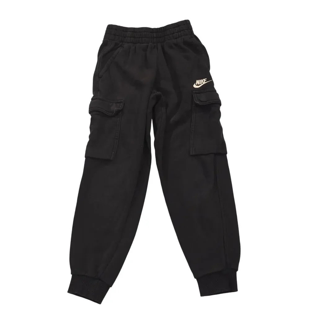 Nike Boys Black Joggers Pants Small Pre Owed